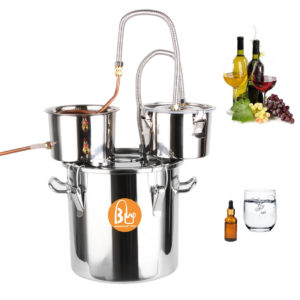 Destilador de aceites esenciales y bebidas alcoholicas